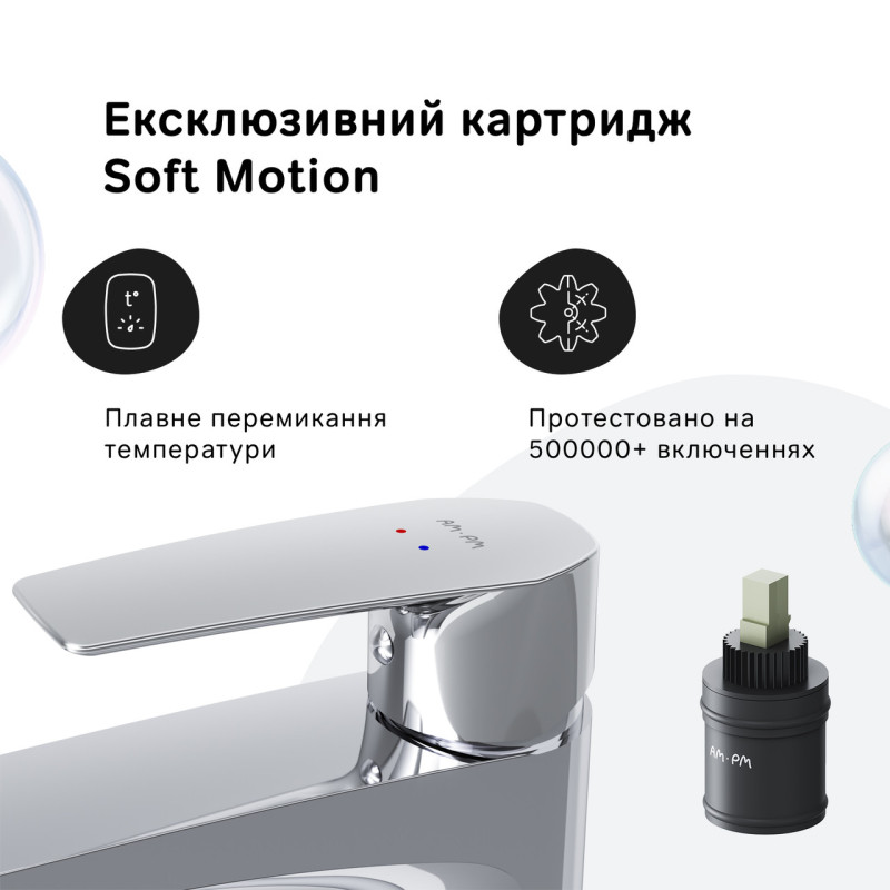 Змішувач для раковини, високий AM.PM F90E92000 Gem