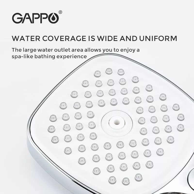 GAPPO Ручний душ G003, 3-режими, чорний