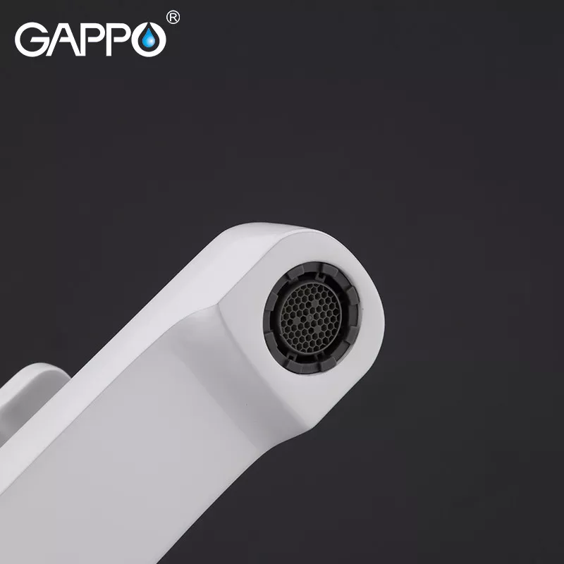 GAPPO Змішувач для умивальника G1002-8, білий/хром
