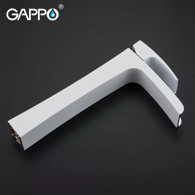 GAPPO Змішувач для умивальника G1007-31, білий/хром