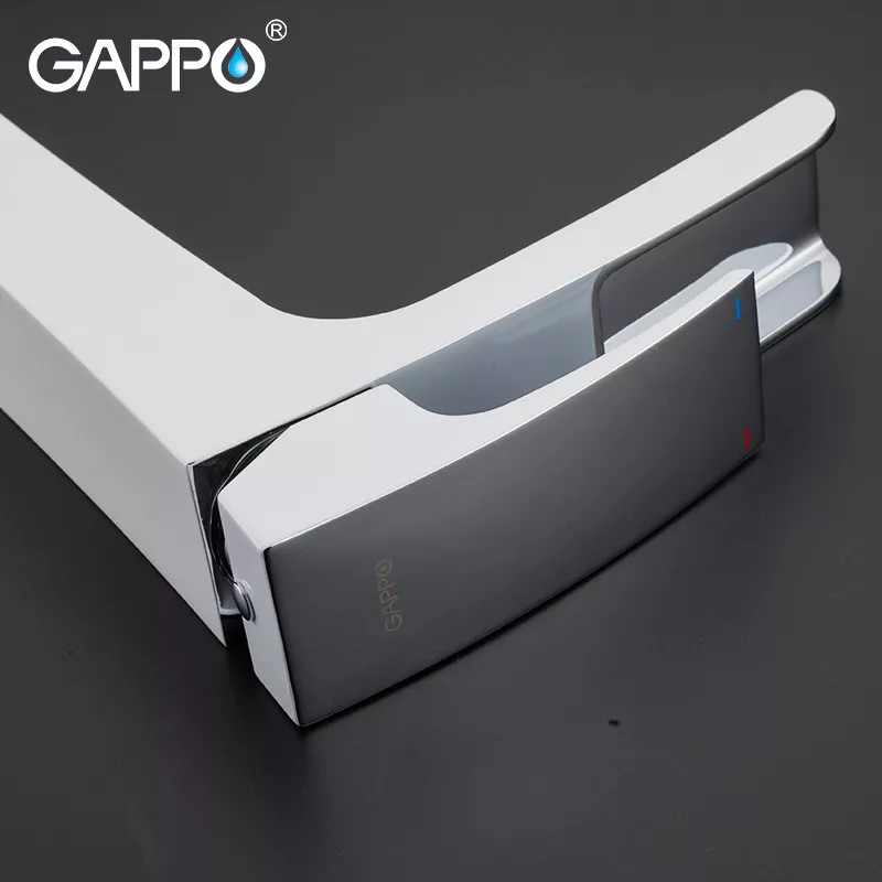 GAPPO Змішувач для умивальника G1007-31, білий/хром