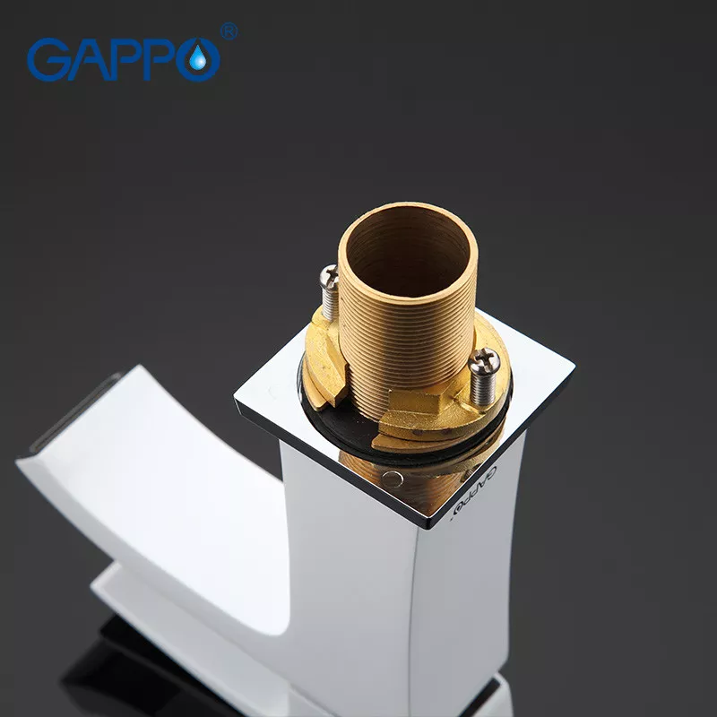 GAPPO Змішувач для умивальника G1007-8, білий/хром