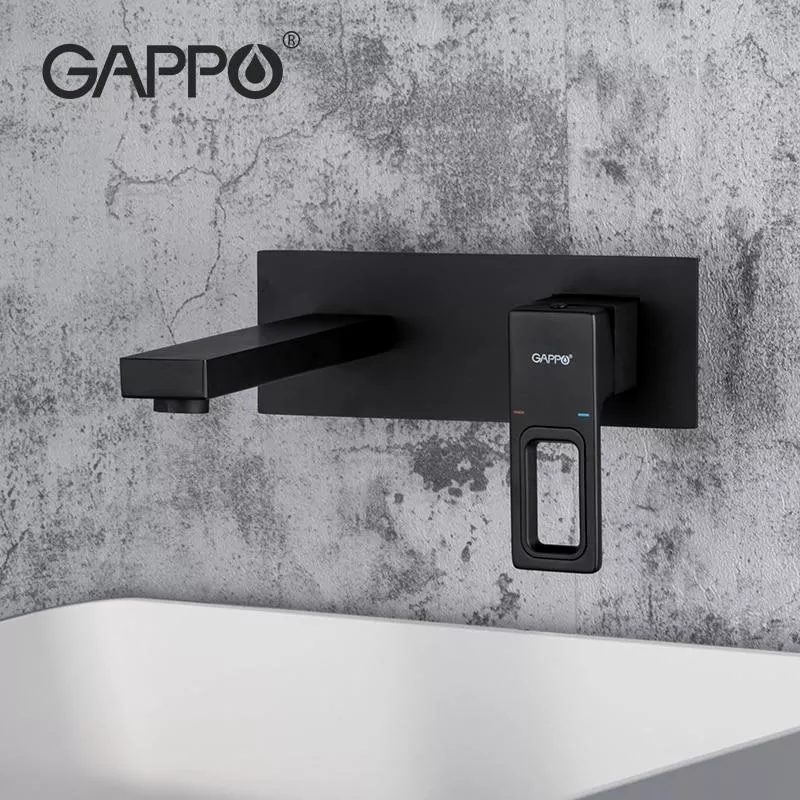 GAPPO Змішувач для умивальника G1017-16, чорний