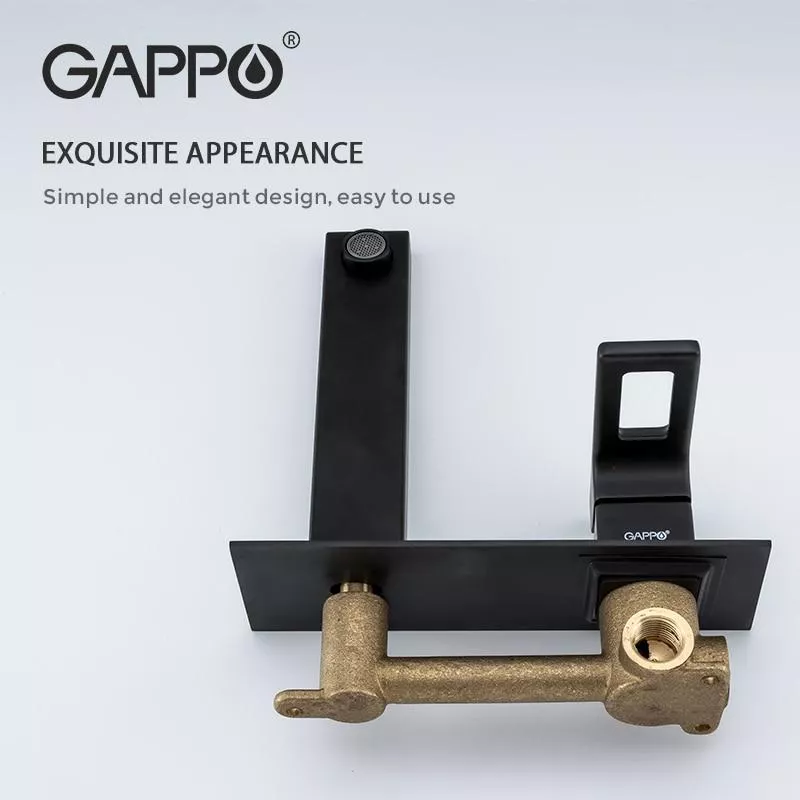 GAPPO Змішувач для умивальника G1017-16, чорний