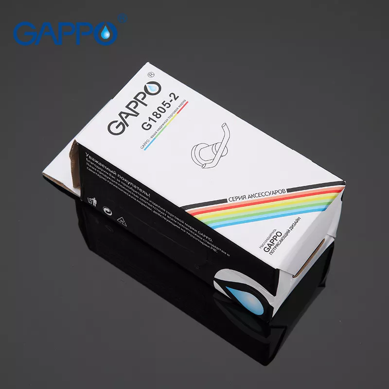 GAPPO Гачок подвійний для ванної G1805-2, хром