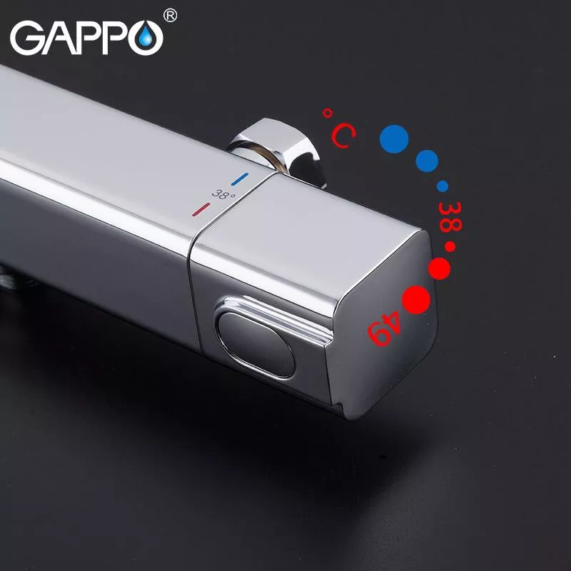 GAPPO Змішувач для душу G2091 термостат, хром