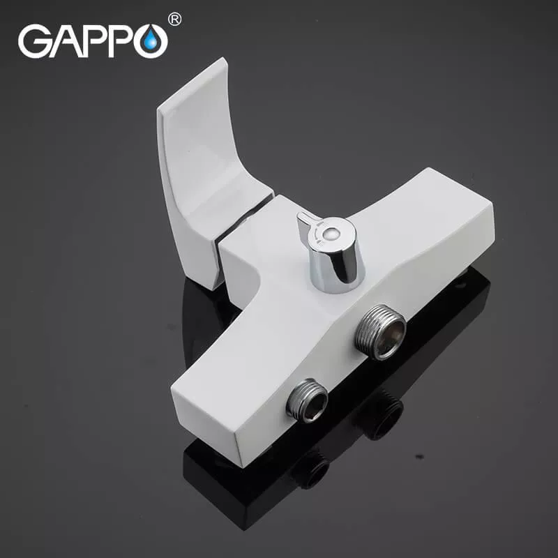 GAPPO Змішувач для ванни G2207-7, білий/хром