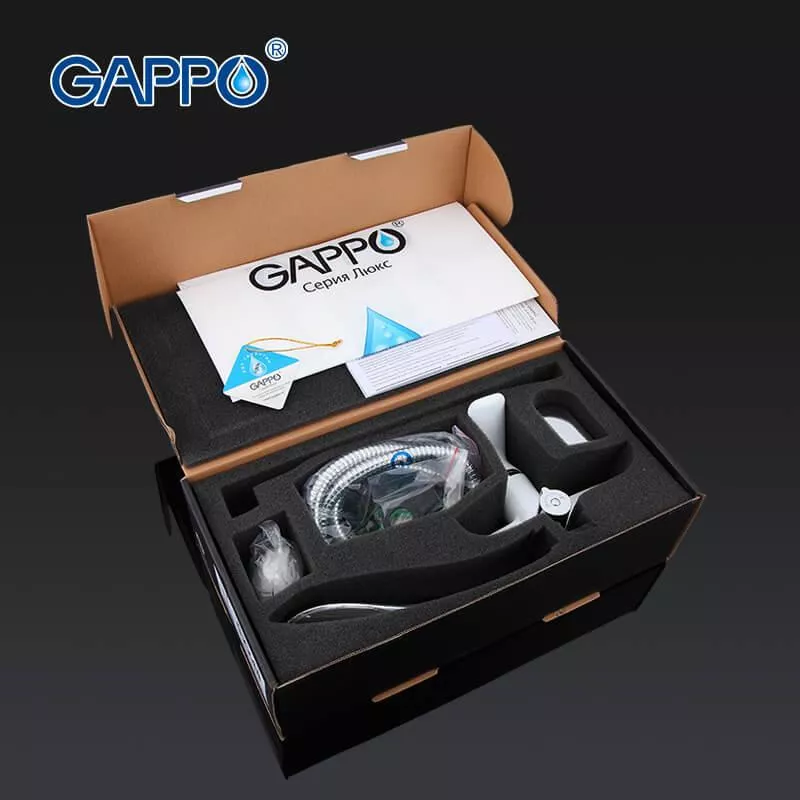 GAPPO Змішувач для ванни G2248, білий/хром