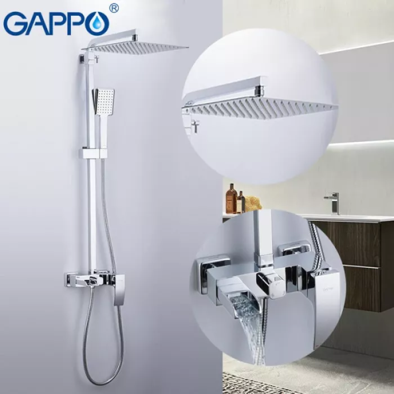 GAPPO Душова система G2407-20, хром