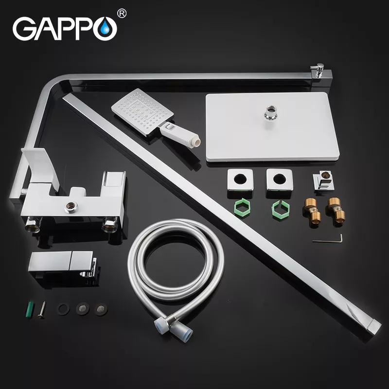GAPPO Душова система G2407-30, білий/хром