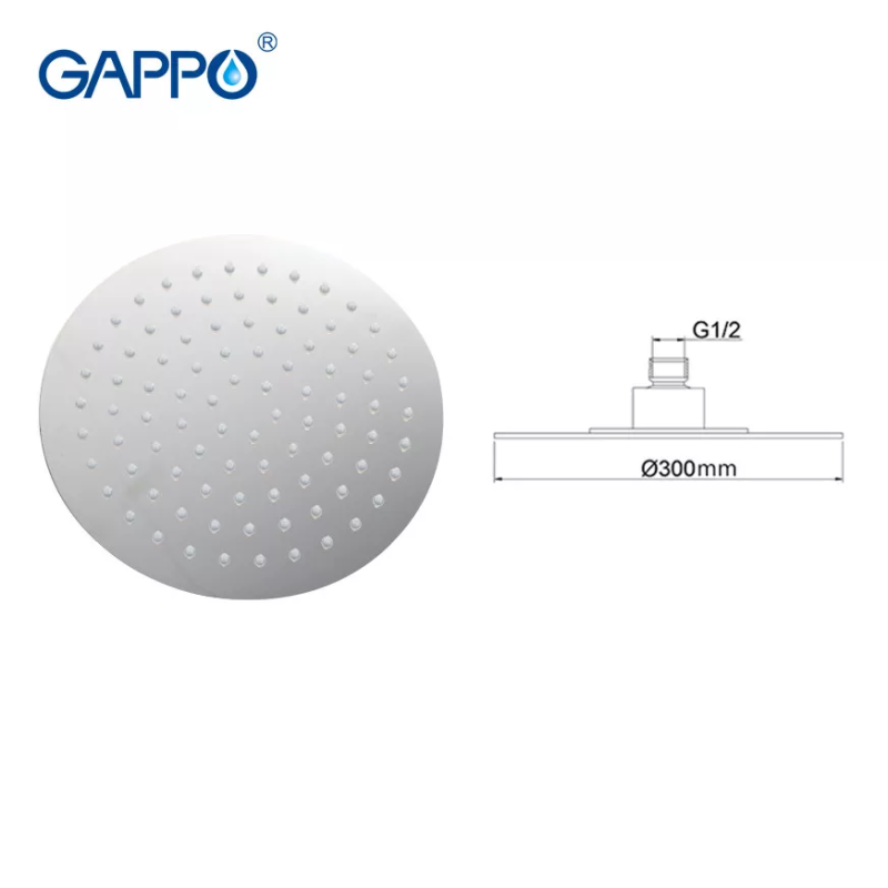 GAPPO Тропічний душ G29, Ø300 мм, нержавіюча сталь