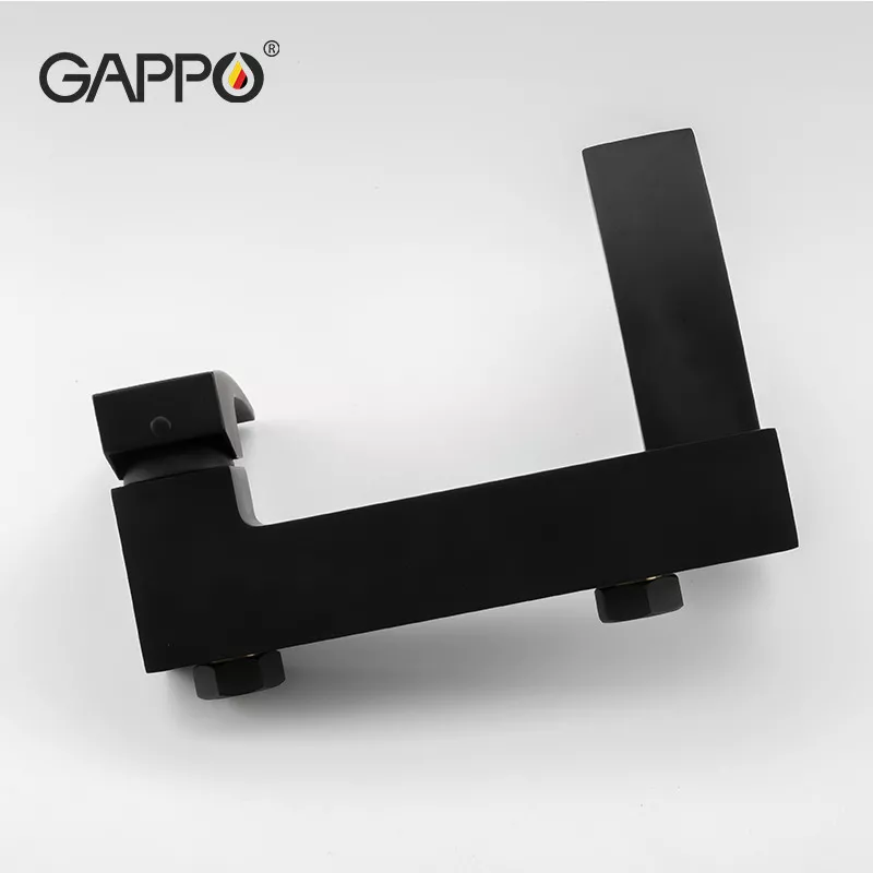GAPPO Змішувач для ванни G3207-6, чорний