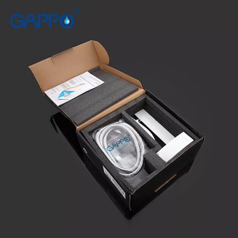 GAPPO Змішувач для ванни G3207-8, білий/хром