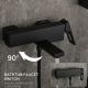 GAPPO Змішувач для ванни G3217-6, чорний