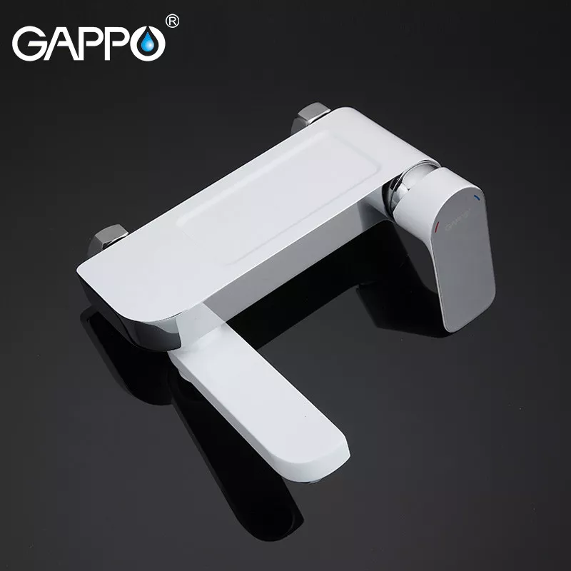 GAPPO Змішувач для ванни G3248, білий/хром