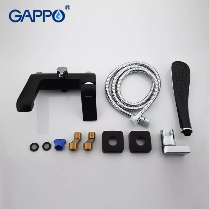 GAPPO Змішувач для ванни G3250, черный/хром