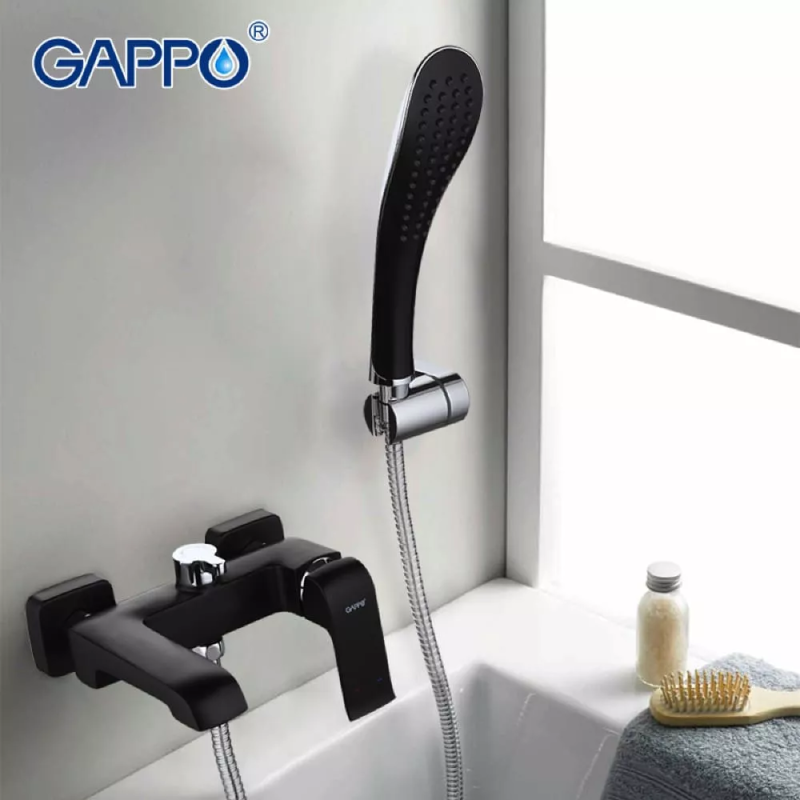 GAPPO Змішувач для ванни G3250, черный/хром
