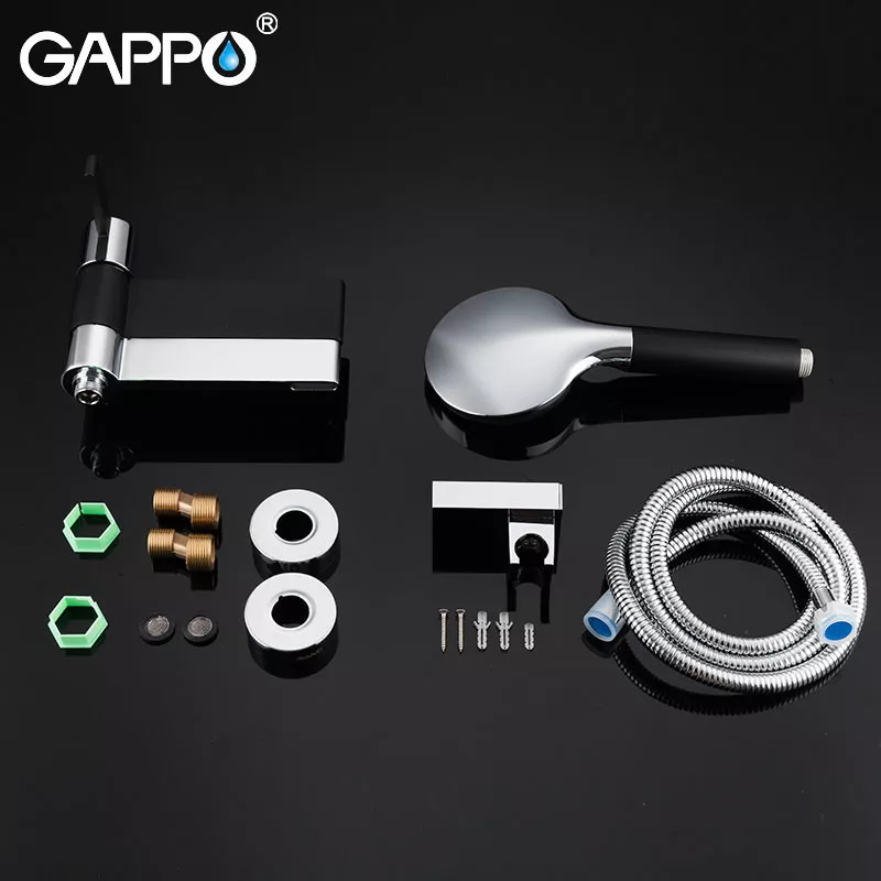 GAPPO Змішувач для ванни G3281, чорний хром