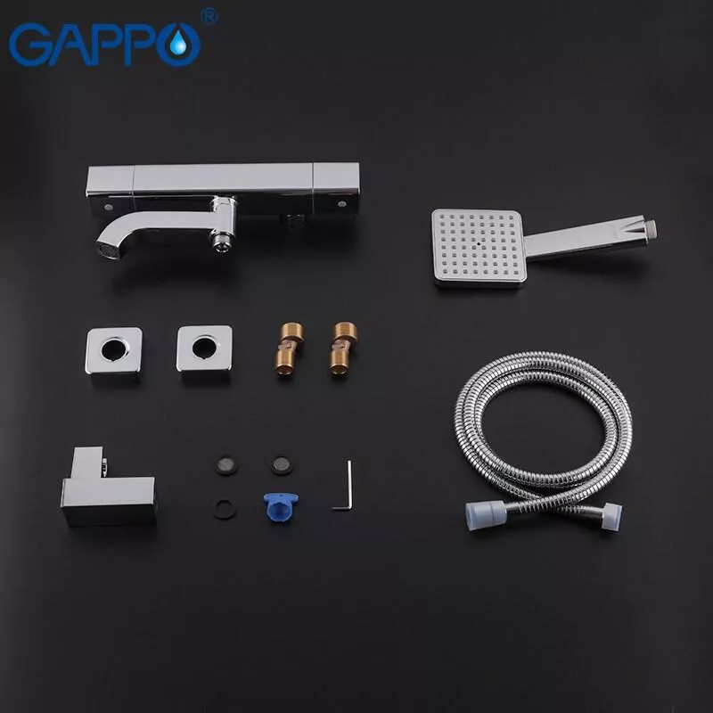 GAPPO Змішувач для ванни G3291 термостат, хром