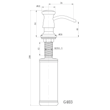 GAPPO Дозатор миючого засобу G403-2, що вбудовується, латунь/пластик, пісочний 300 мл