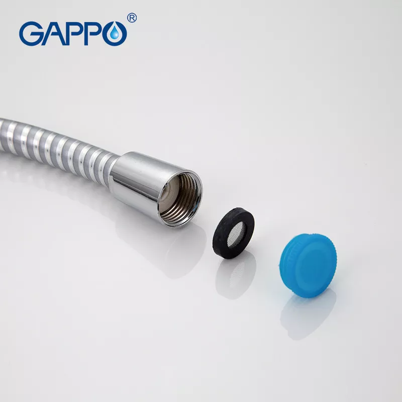 GAPPO Полімерний шланг для душу G42, 1500 мм, сірий/хром