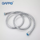 GAPPO Полімерний шланг для душу G42, 1500 мм, сірий/хром