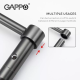 GAPPO Змішувач для кухні G4398-51 з гнучким виливом, 2 режими, чорний