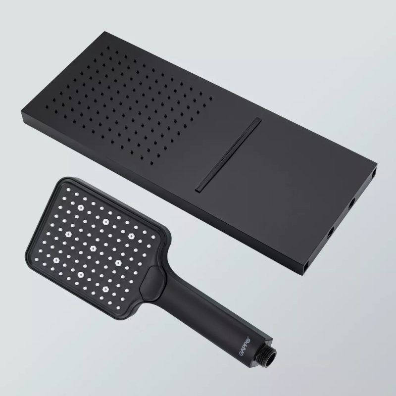GAPPO Вбудована душова система G7107-76, 3 режими, латунь, чорний