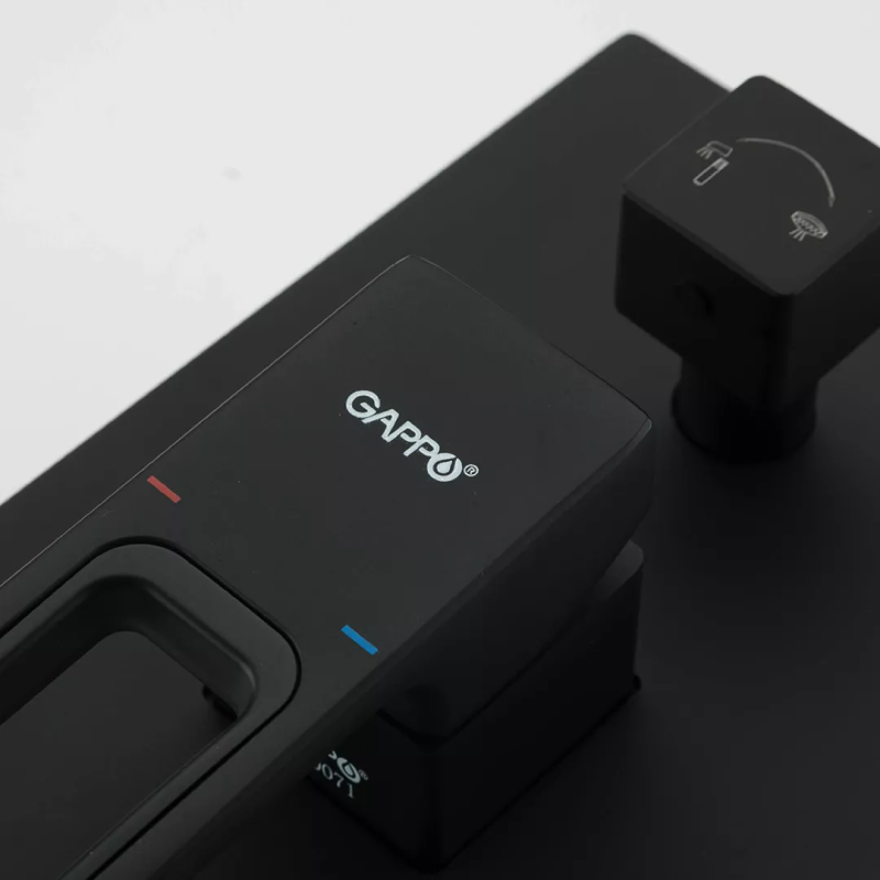 GAPPO Вбудована душова система G7117-6, вилив - перемикач на лійку, 3-функції, чорний