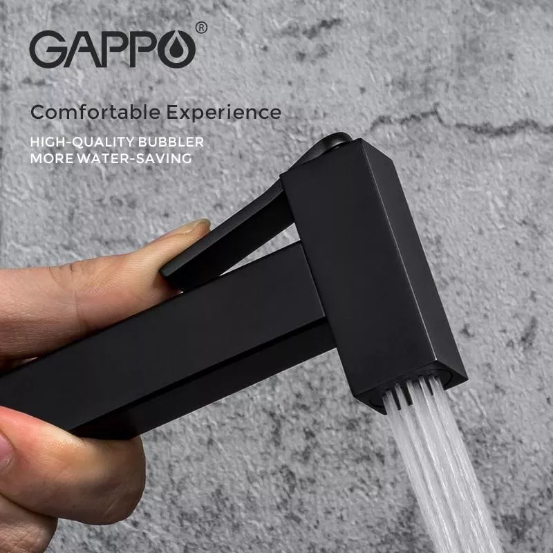 GAPPO Гігієнічний душ G7207-60 із термостатом, чорний