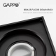 GAPPO Трап вертикальний G81050-6, латунь, 100х100 мм, чорний
