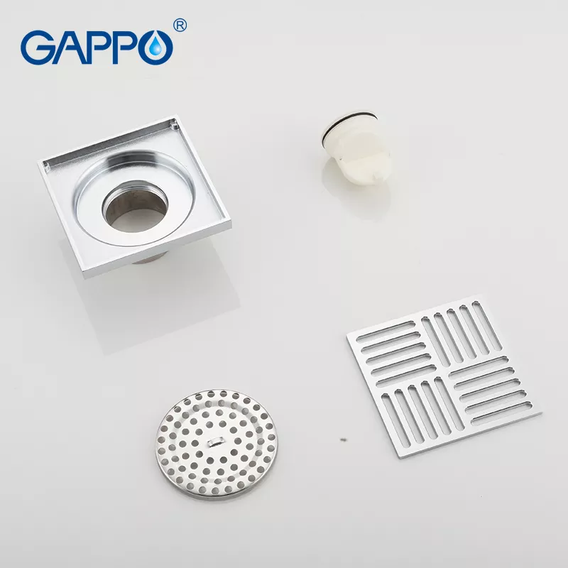 GAPPO Вертикальний трап G81051, латунь, 100х100 мм, хром