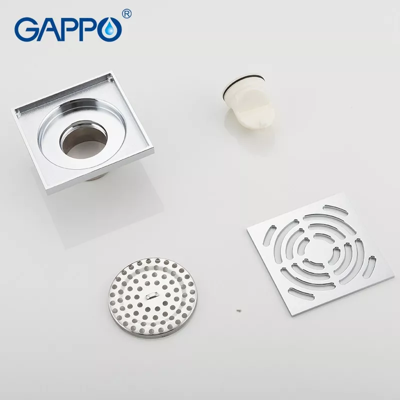 GAPPO Вертикальний трап G81052, латунь, 100х100 мм, хром