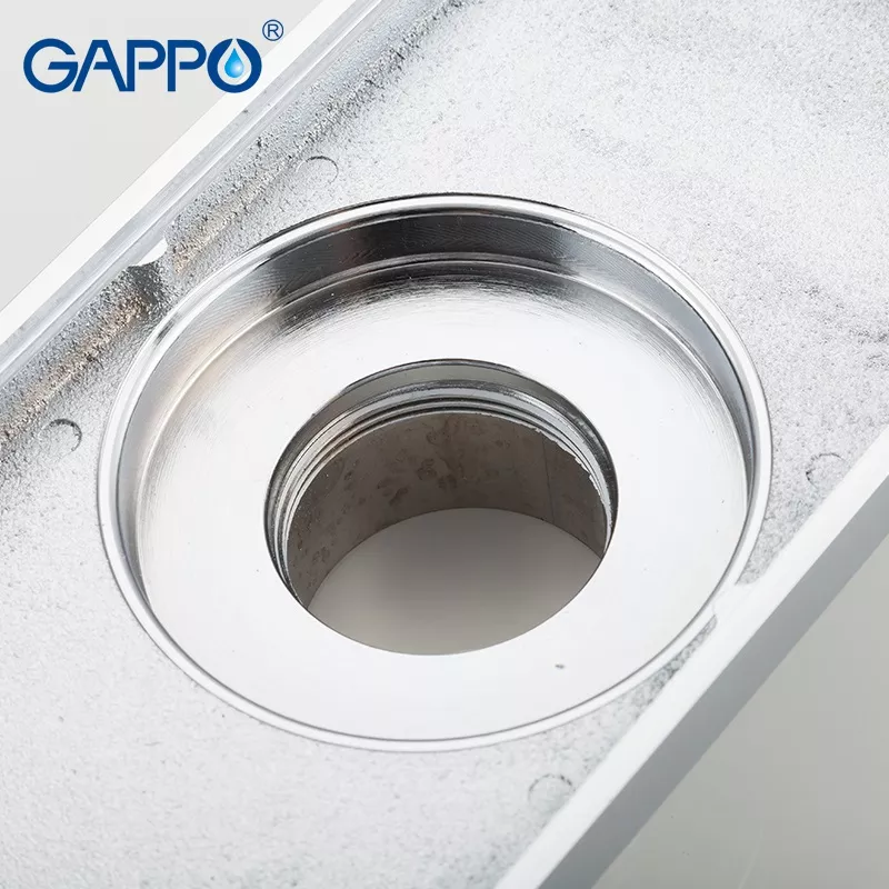 GAPPO Трап для душу G82050, латунь, 100х200 мм, хром