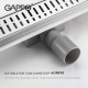 GAPPO Трап для душу G84007-3, 70х400 мм, нержавіюча сталь