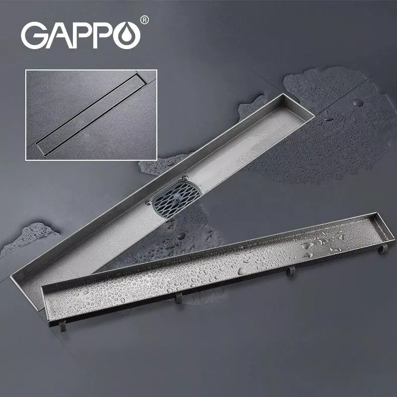 GAPPO Трап для душу під плитку G85007-4, 70х500 мм, нержавіюча сталь