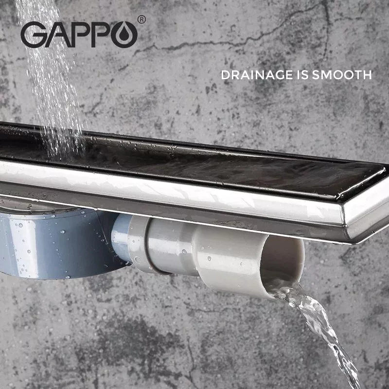 GAPPO Трап для душу під плитку G86007-4, 70х600 мм, нержавіюча сталь