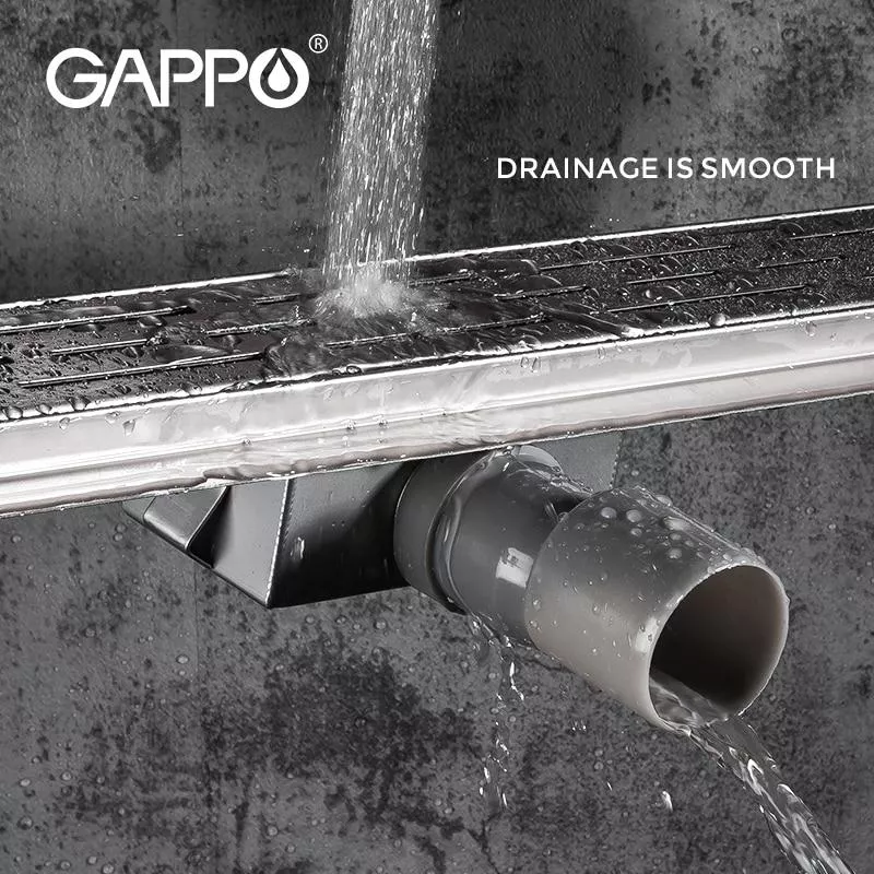 GAPPO Душовий трап G89007-1, 70х900мм, нержавіюча сталь, сатин