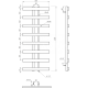 Genesis-Aqua Сушка для рушників Symmetry Водяний 1200x50 (GA-1503)