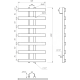 Genesis-Aqua Сушка для рушників Symmetry Електричний 1200x50 (GA-1506)