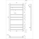 Genesis-Aqua Сушка для рушників Tristar square Електричний 120x53x3 (GA-2006)