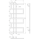 Genesis-Aqua Сушка для рушників Dual Електричний 120x53x3 (GA-56006)