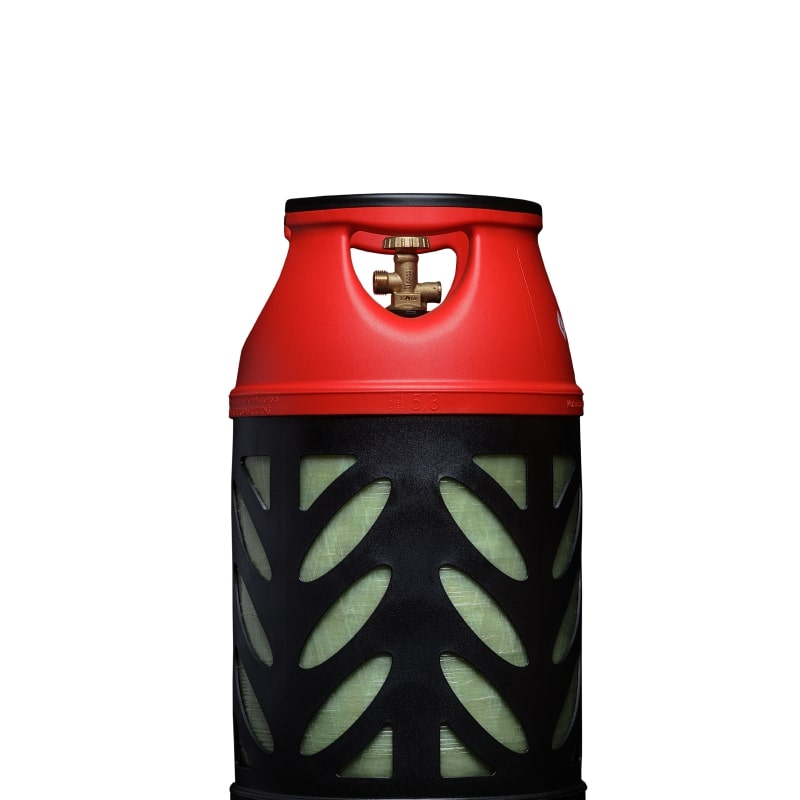 Hexagon Ragasco Балон газовий композитний Gutgas CR-24.5, 24.5л, пропан/бутан 10кг/12кг, 30бар, вентиль KLF, 5.3кг (GHCL2422)