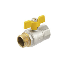 Raftec Кран кульовий YELLOW DN20 (3/4’’) ЗВ метелик GRB21