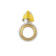 Raftec Кран кульовий YELLOW DN20 (3/4’’) ЗВ метелик GRB21