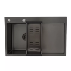 GAPPO Кухонна мийка GS7850-6R накладна 780x500 мм, поверхня PVD