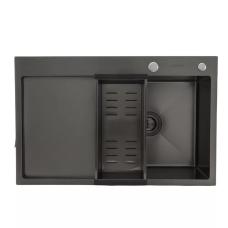 GAPPO Кухонна мийка GS7850-6L накладна 780x500 мм, поверхня PVD