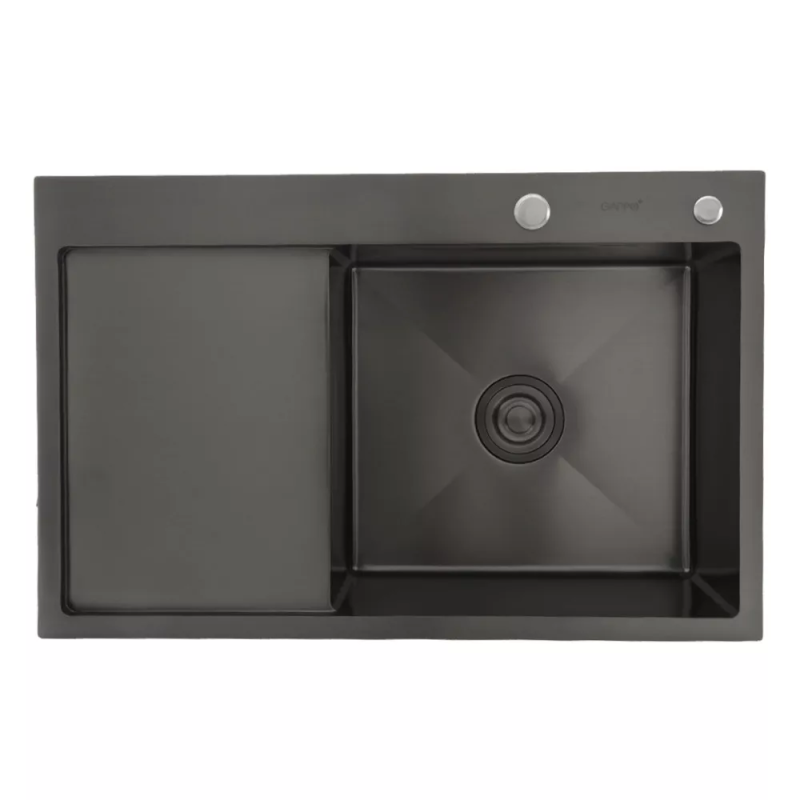 GAPPO Кухонна мийка GS7850-6L накладна 780x500 мм, поверхня PVD
