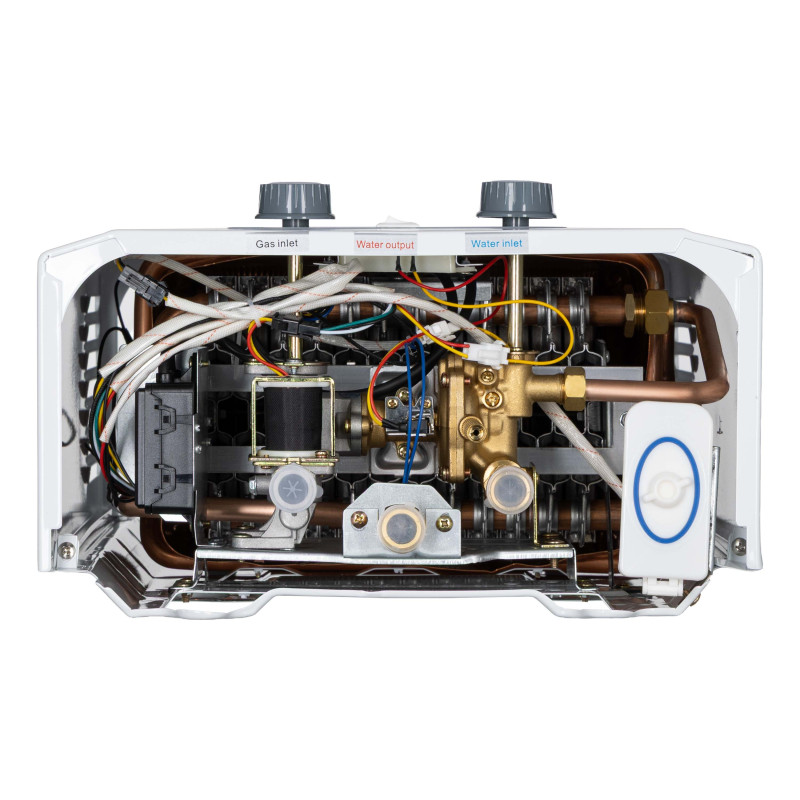 Газова колонка ARDESTO HB03 10л/хв 20кВт Low NOx дисплей розпалювання від батарейки білий (GWH-HB03-10B-WHITE)