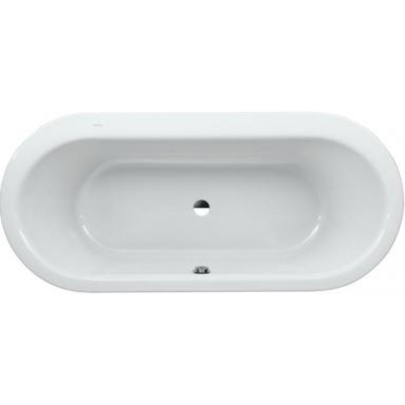 Laufen SOLUTIONS ванна овальна 1800*800*460мм, вбудована версiя, без рами, без панелi, з алюмiн.профiлем для нiжок,